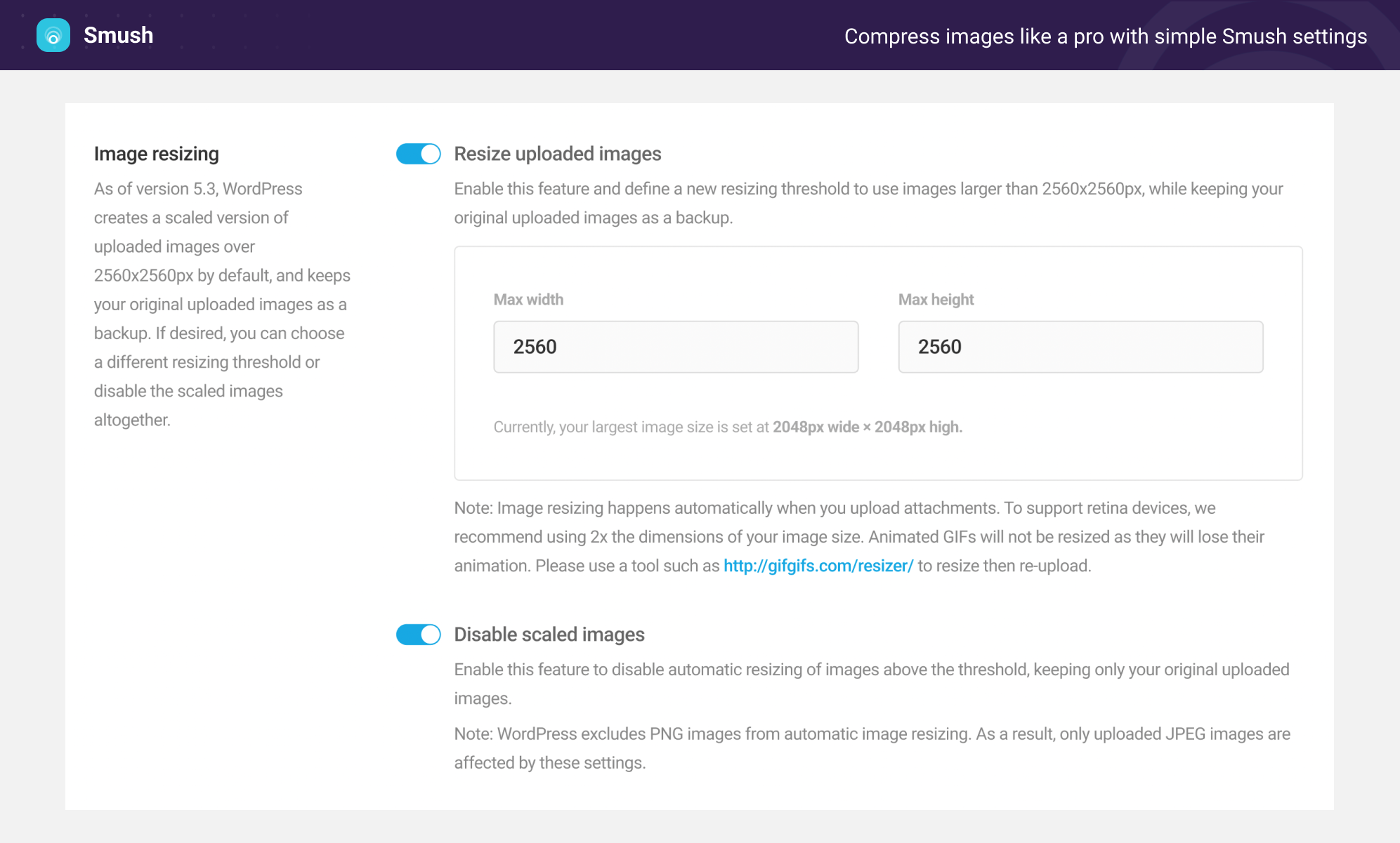 Smush – Optimize Images | Compress and Lazy Load Images | Convert WebP Screenshot