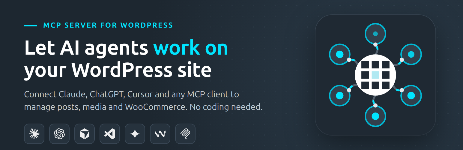 WordPress 外掛 100pixel AI Agent Connector for MCP 的封面圖片