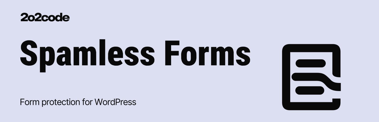 WordPress 外掛 2o2code Spamless Forms 的封面圖片