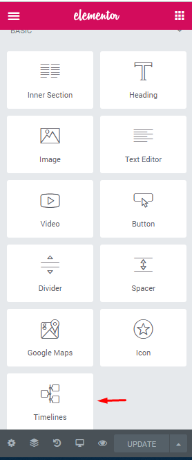 Vertical Timeline Widget for Elementor