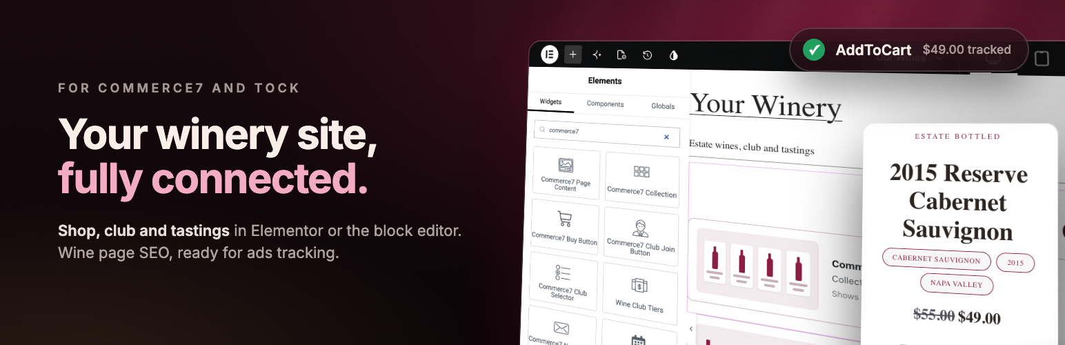 7Labs Winery Integration for Commerce7 and Tock