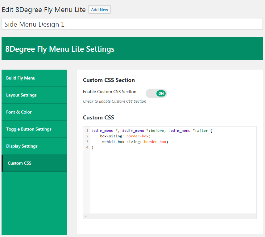 Side Menu Template 2 Design 5