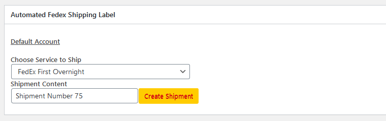 Create manual label/view label on edit order page.