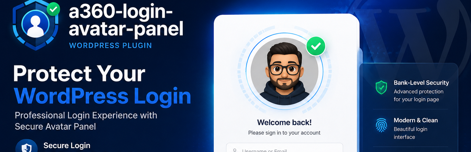 A360 Login Avatar Panel