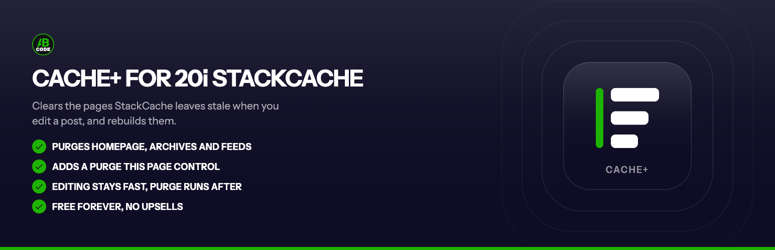 ABCode Improved Caching for 20i StackCache