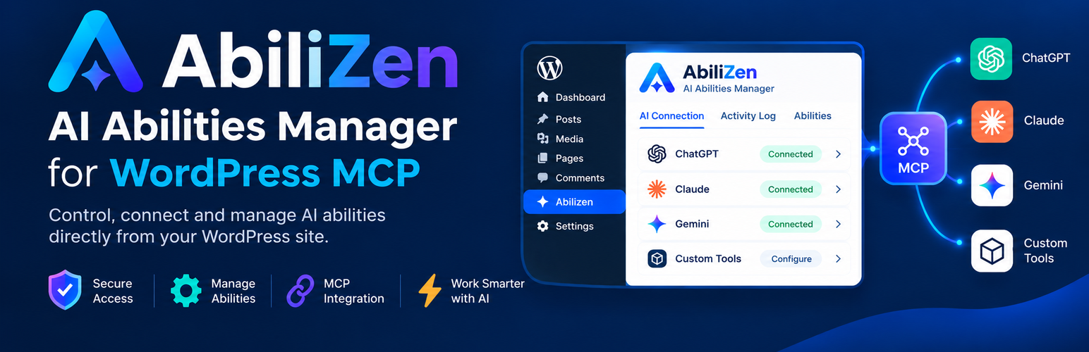 AbiliZen – AI Abilities Manager for WordPress MCP