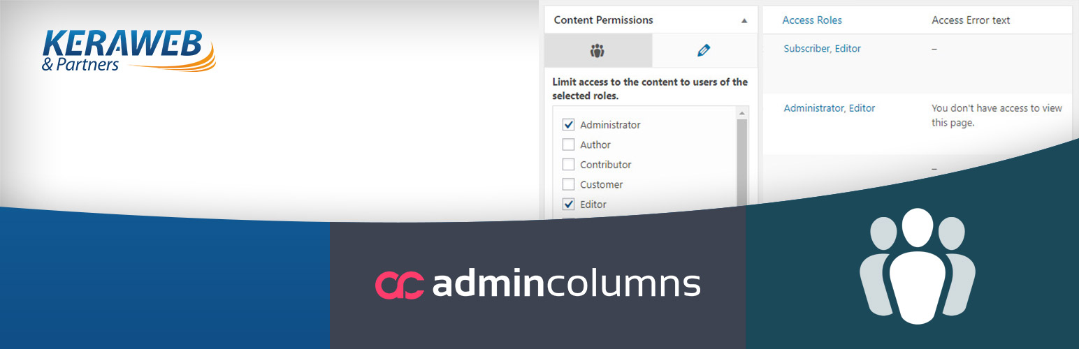 Admin Columns – Members add-on