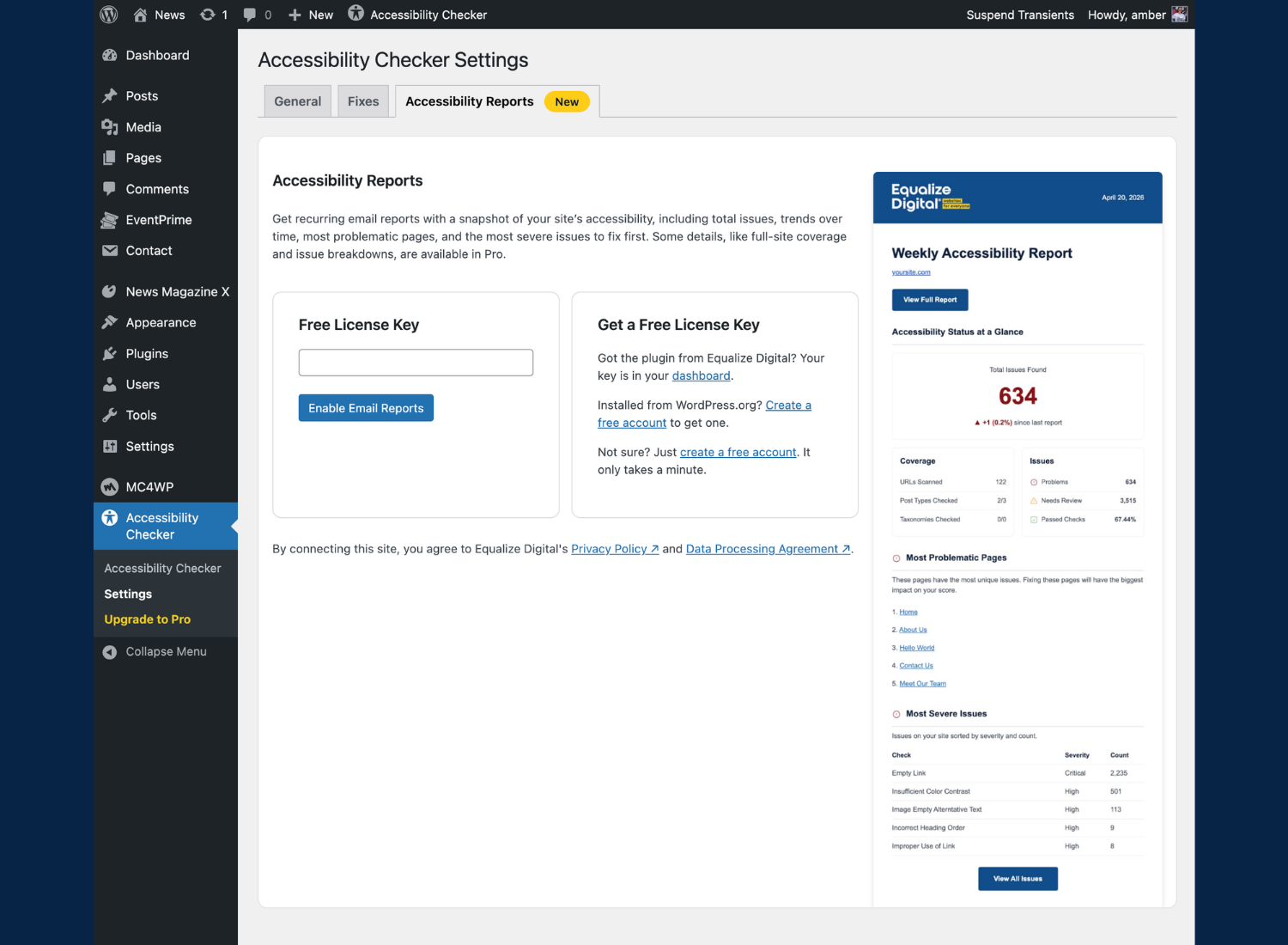 Equalize Digital Accessibility Checker – Audit Your Website for WCAG, ADA, and Section 508 Accessibility Errors