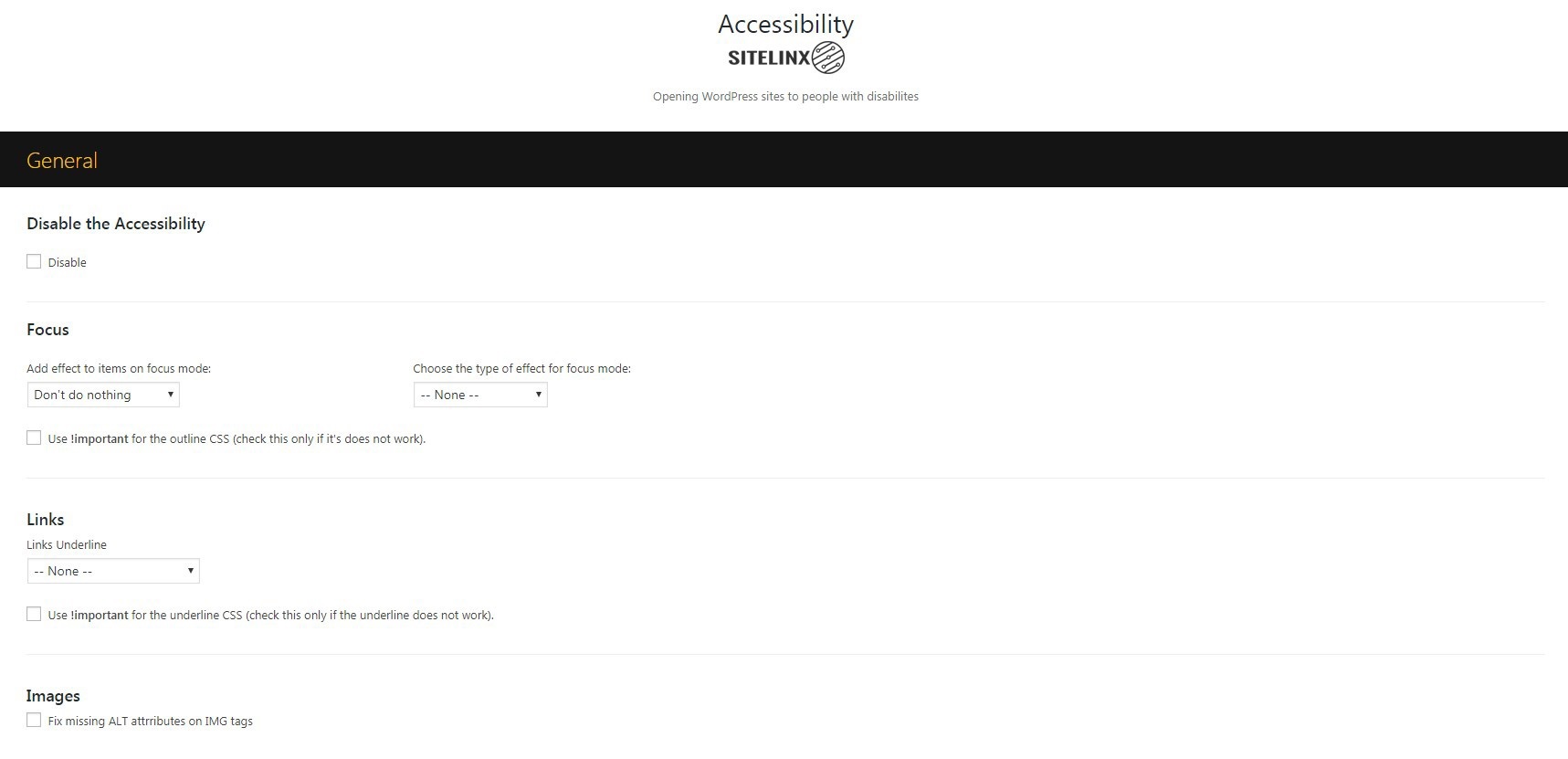 Accessibility Lite &#8211; SEO Friendly Super Lightweight WordPress Plugin