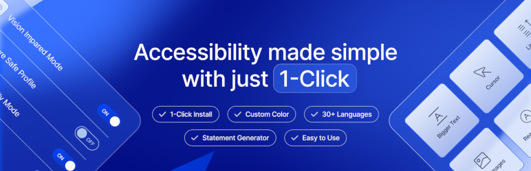 Accessibility Widget by OneTap – Easy One-Click Accessibility Toolbar