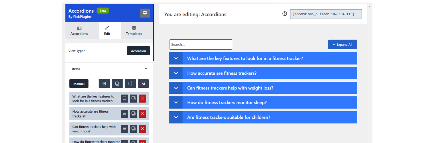 WordPress 外掛 Accordion – AI FAQ, Accordion, Tabs, Image Accordion, Product FAQ, FAQ Builder, FAQ Grid 的封面圖片。