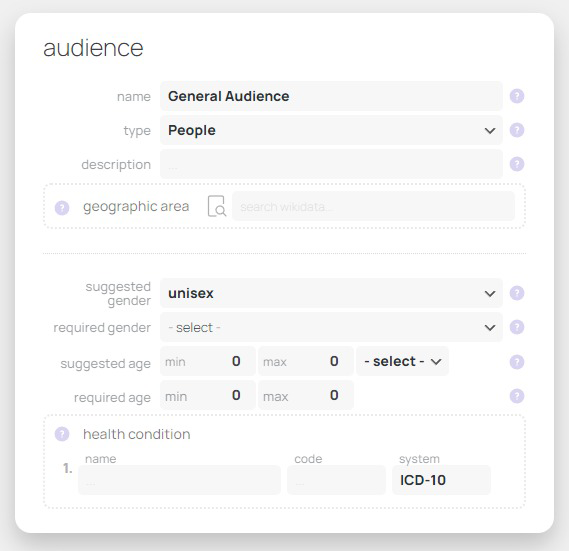 Audience Schema.