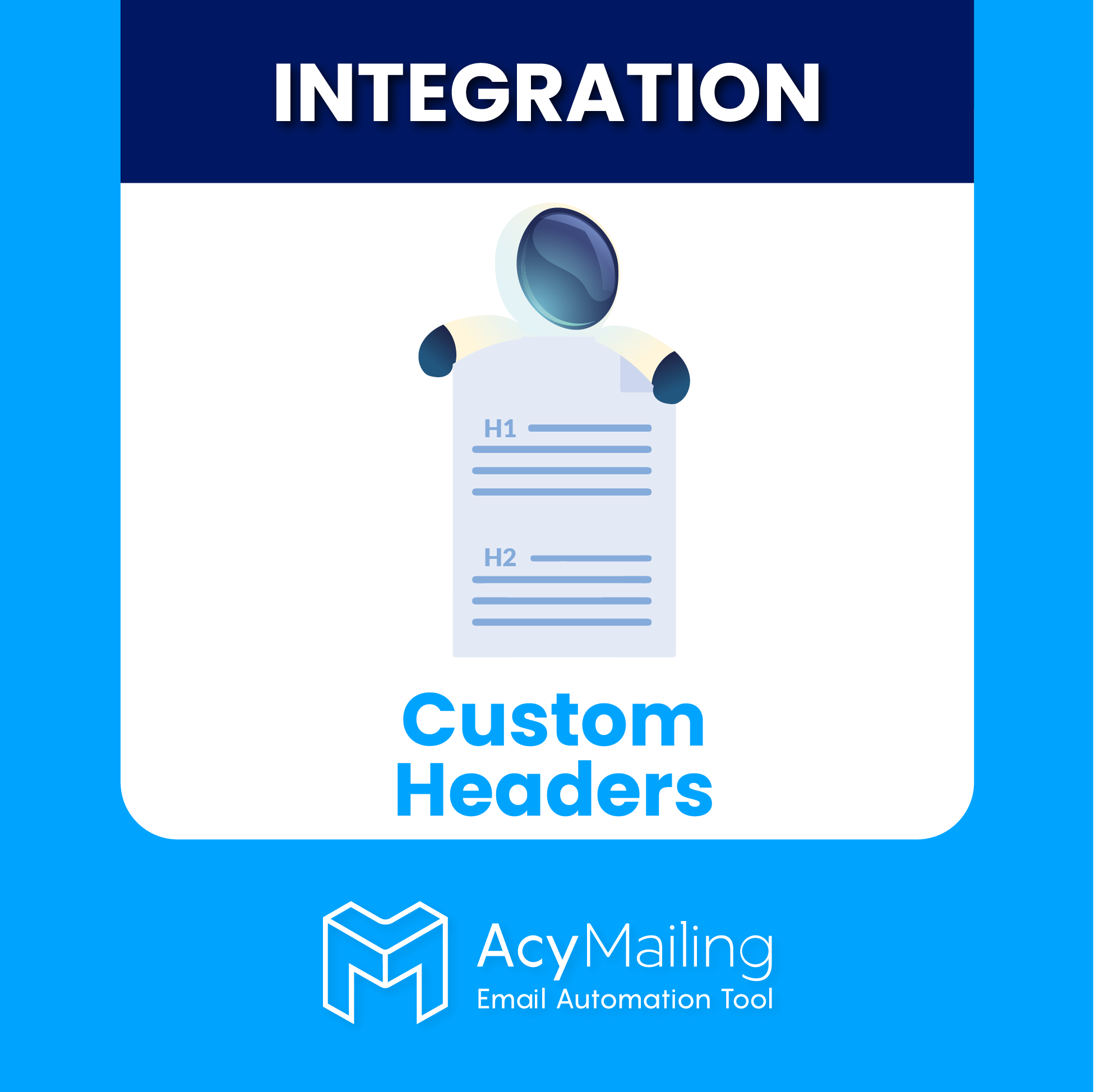 Custom headers &#8211; AcyMailing Icon