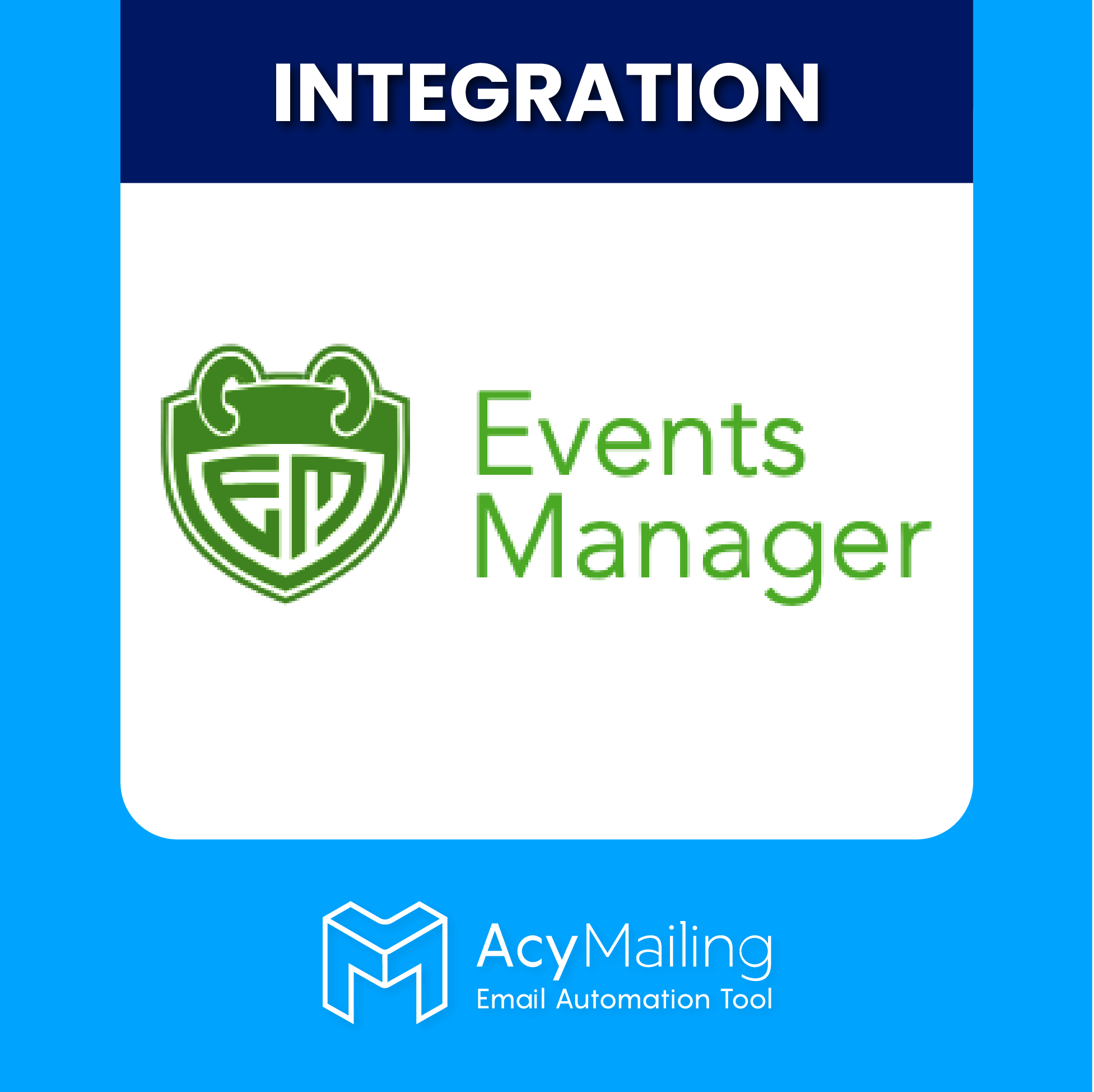 Events Manager integration &#8211; AcyMailing Icon