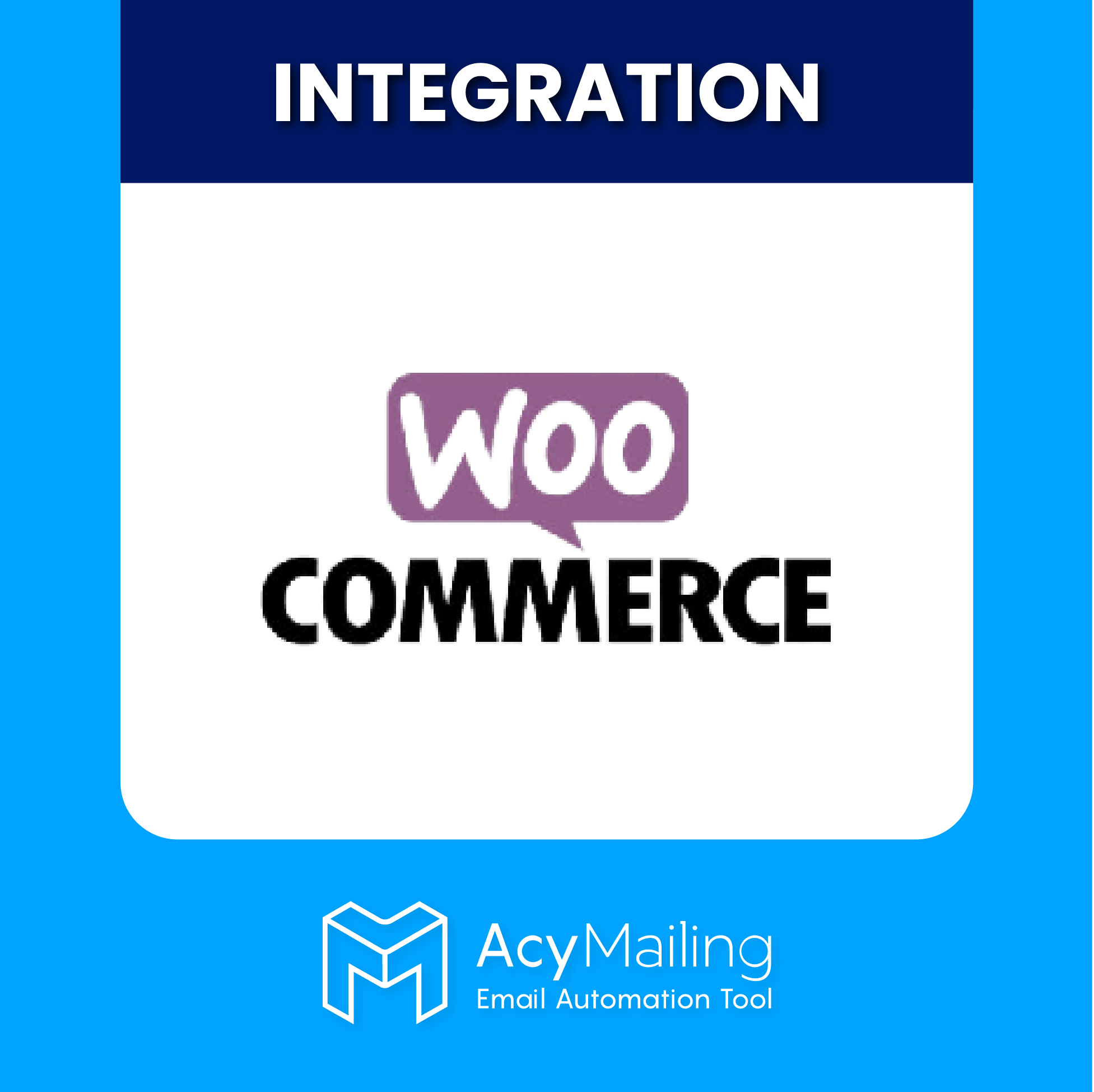 WooCommerce integration &#8211; AcyMailing Icon