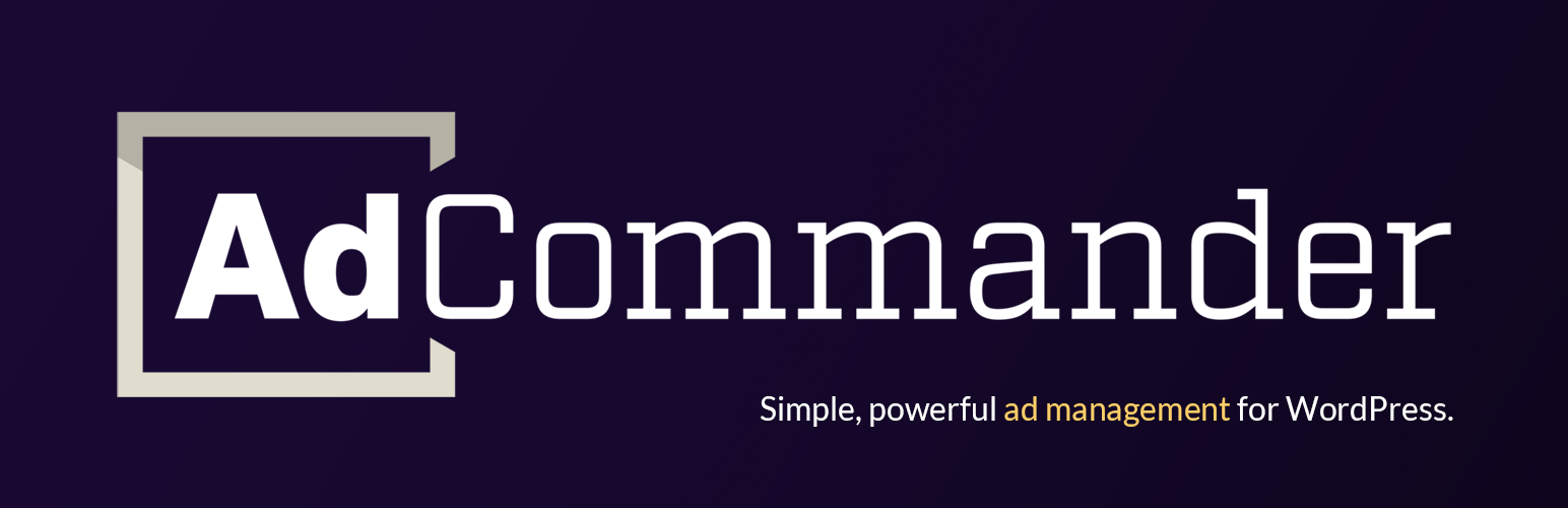 Ad Commander &#8211; Ad Manager for Banners, AdSense, Ad Networks