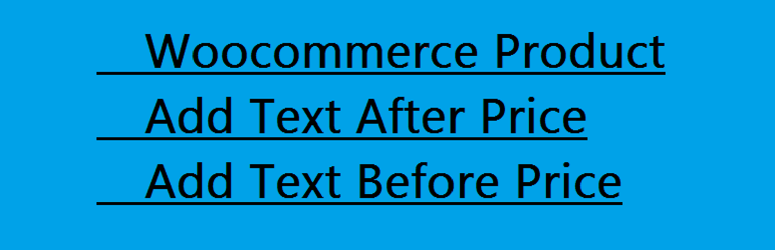 Add Before & After Text – Products Price In Woo