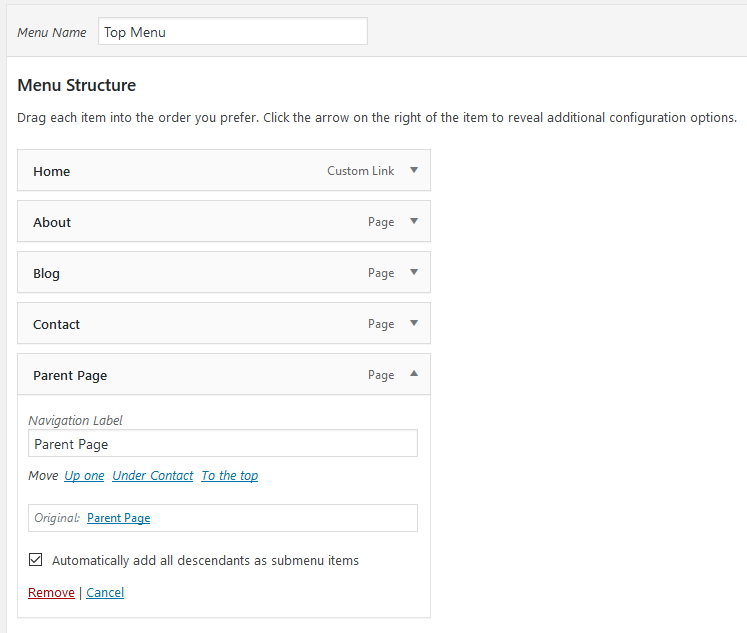 The new checkbox that this plugin adds.