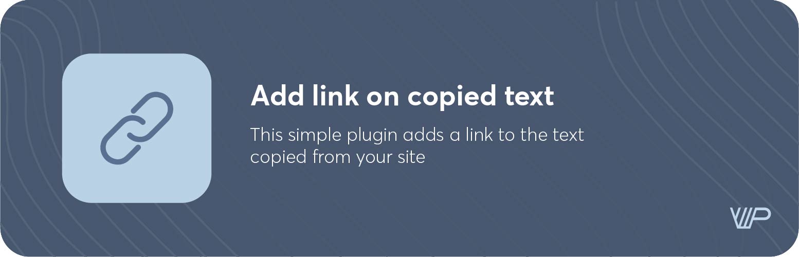 Add link on copied text