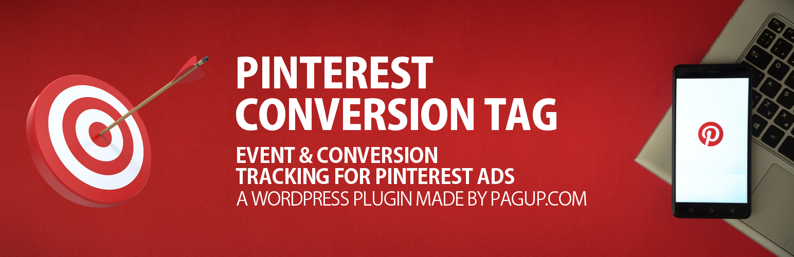 Pctags – Pinterest conversion tags for Pinterest Ads (advertising) + Event tracking + Site verification + WooCommerce