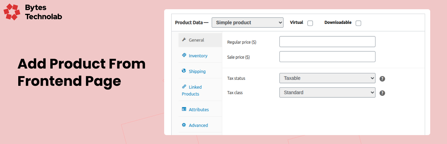 WordPress 外掛 Add Product Frontend for WooCommerce 的封面圖片。