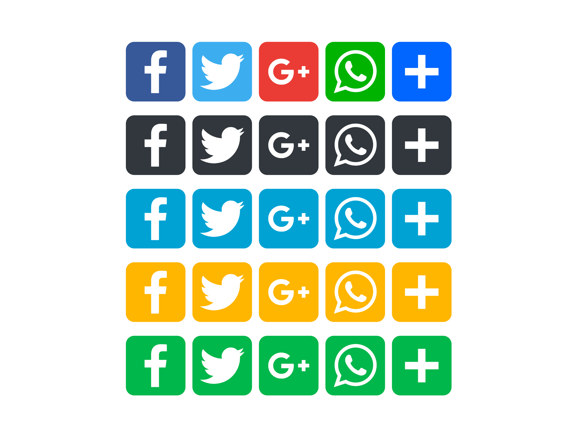 addtoany vector share buttons svg icons are pixel perfect and customizable - blogger add instagram follow button