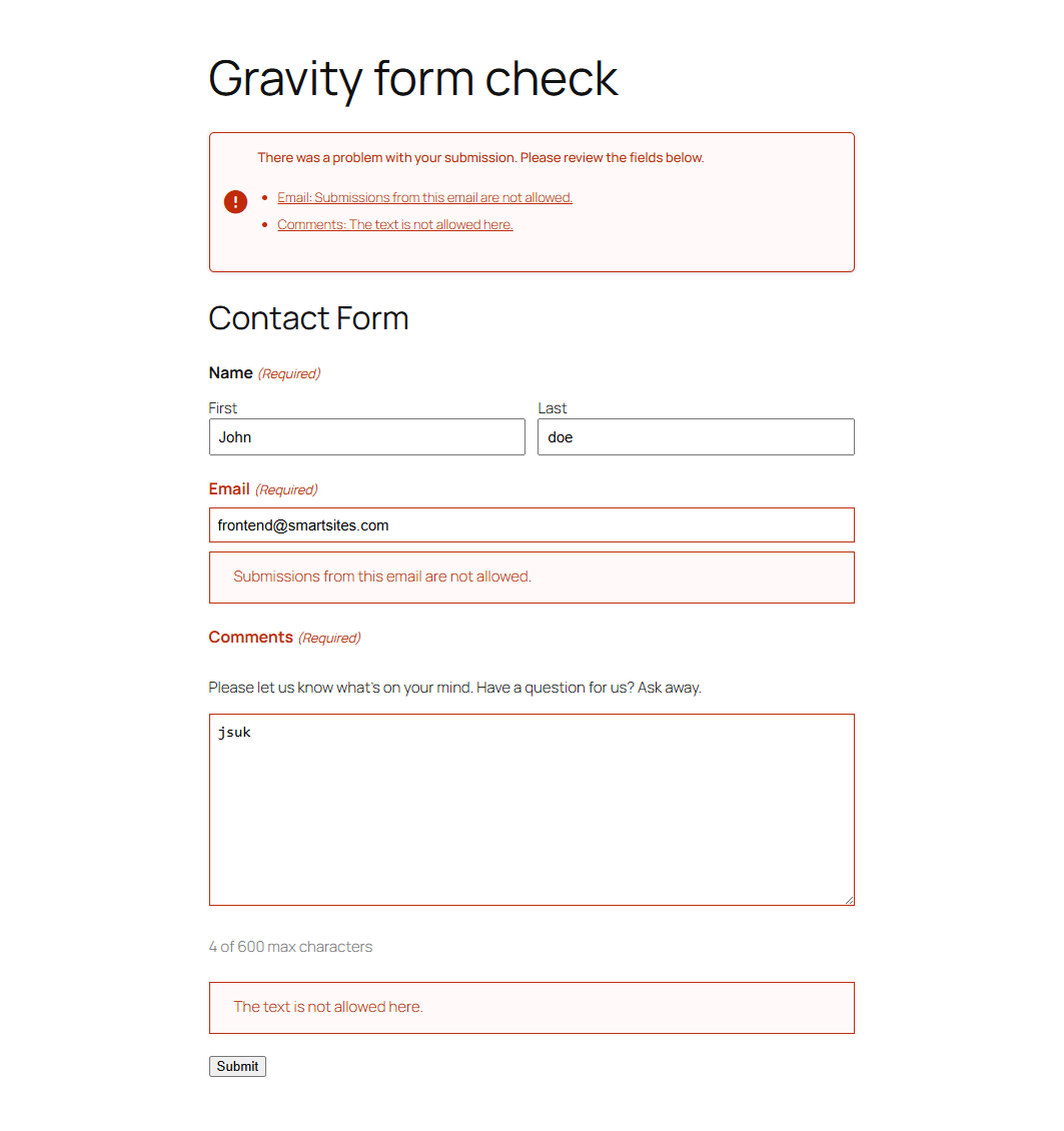 Entry List Block Option - "Block" link on the Gravity Forms entry list.