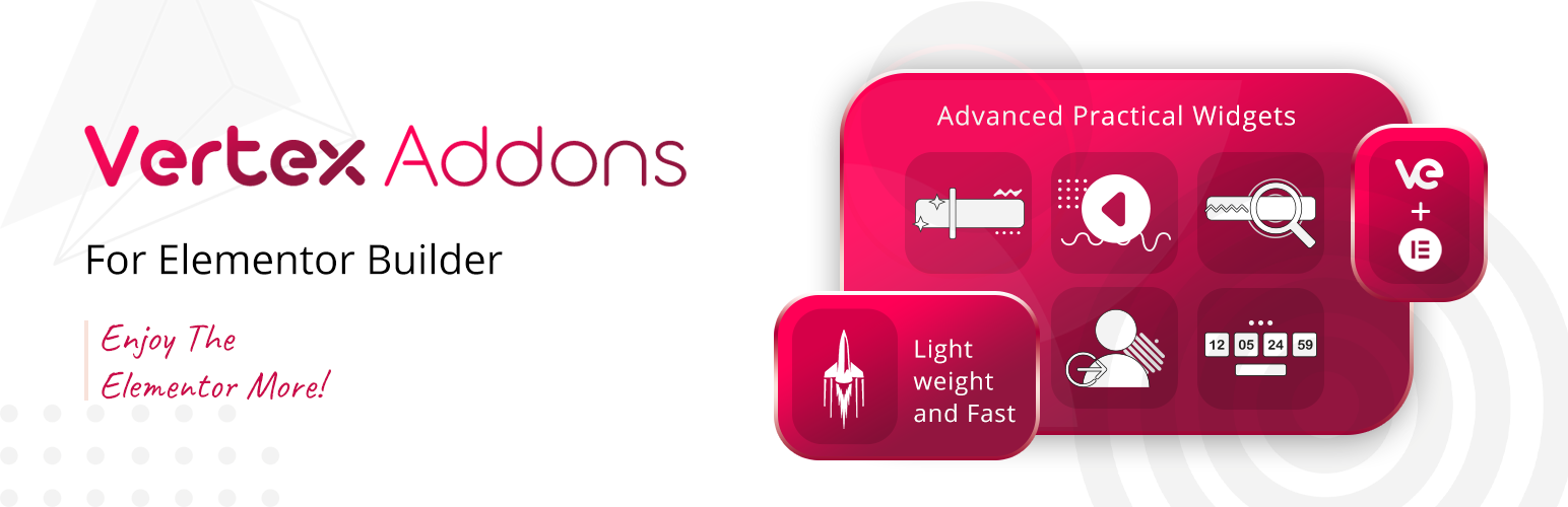 WordPress 外掛 Vertex Addons for Elementor 的封面圖片。