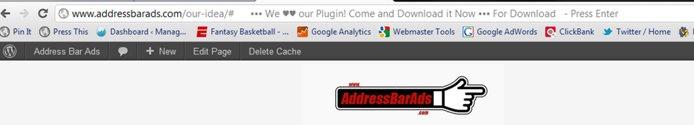 Address Bar Ads