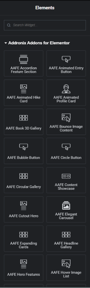 The Animated Profile Card widget in action.
