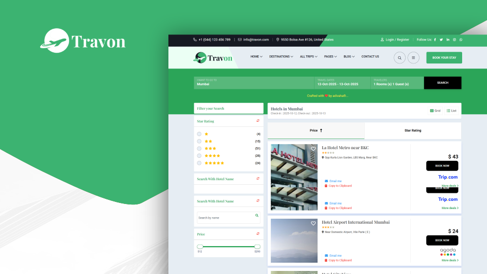 Travel & Tours Meta Search