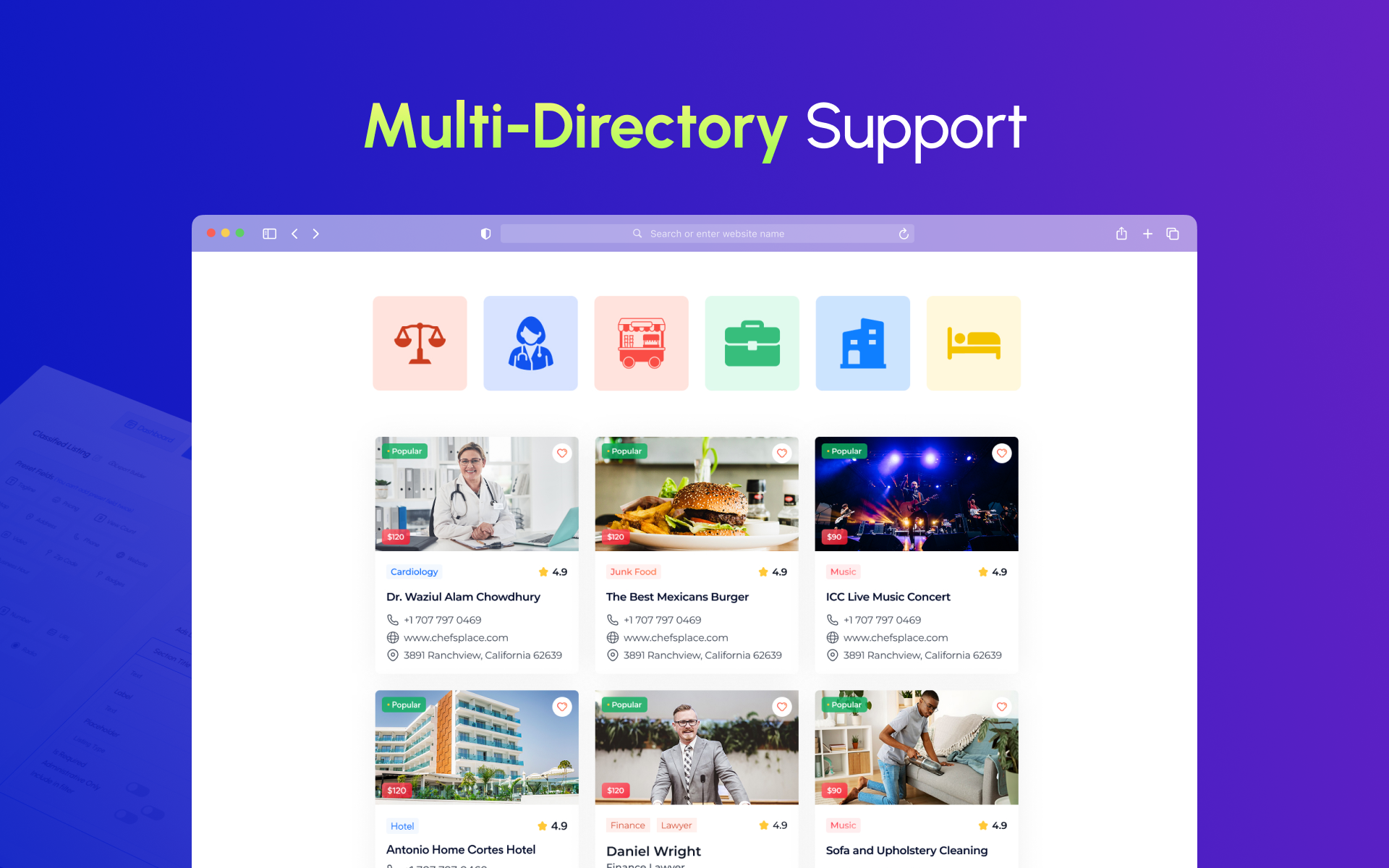 aDirectory – WP Business Directory Plugin and Classified Ads Listings Directory - Screenshot 1