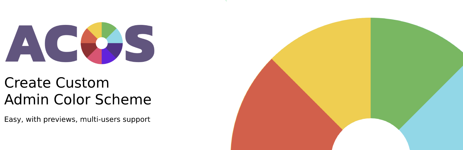 WordPress 外掛 ACOS – Custom Admin Color Scheme 的封面圖片。