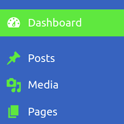 Admin Panel Background Color Icon