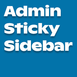 Admin Sticky Sidebar