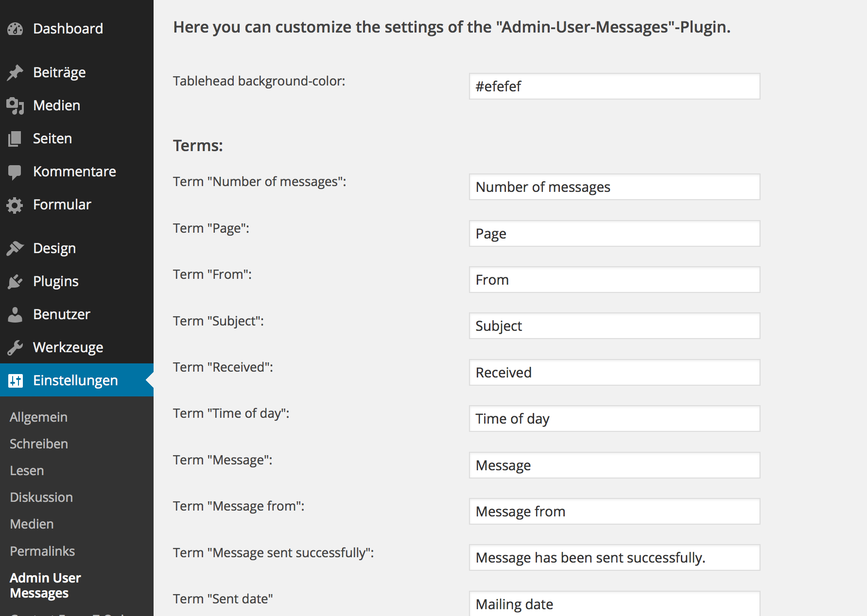 Translate the plugin into your language
