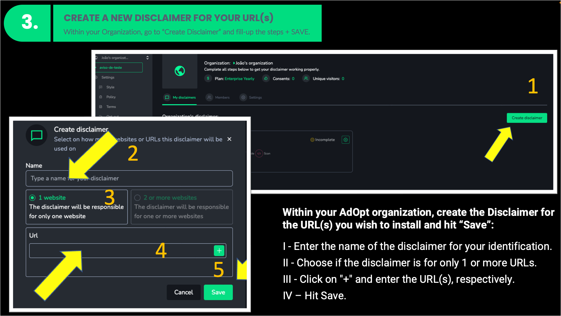 AdOpt | O melhor aviso de cookies para GDPR, LGPD, CCPA, PIPEDA e POPIA.