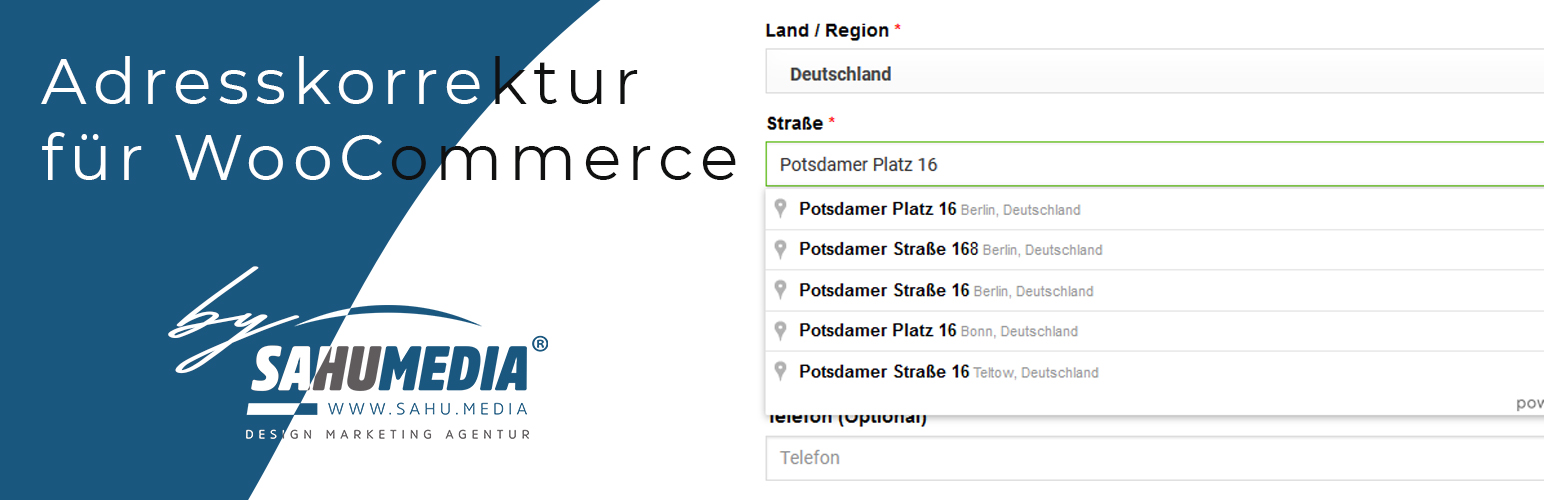 Address correction autocomplete for Woo