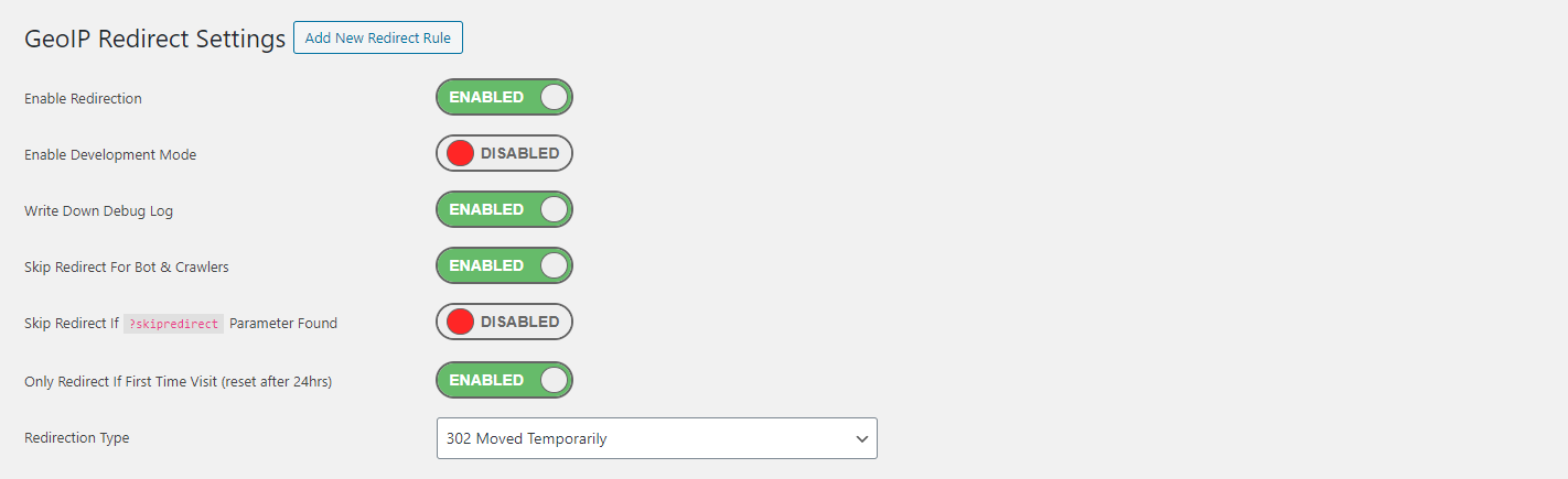 Advanced GeoIP Redirect