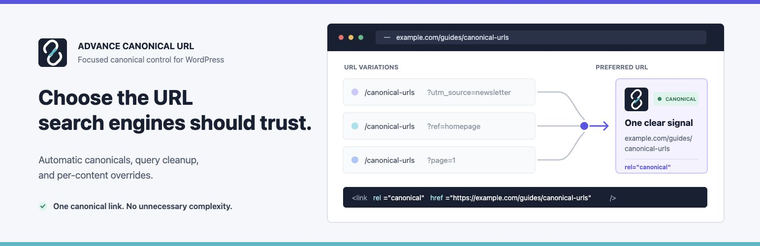 Advance Canonical URL