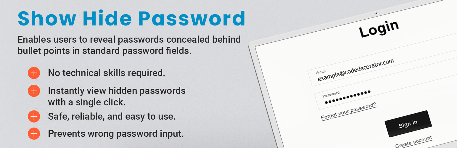 Advanced Show/Hide Password