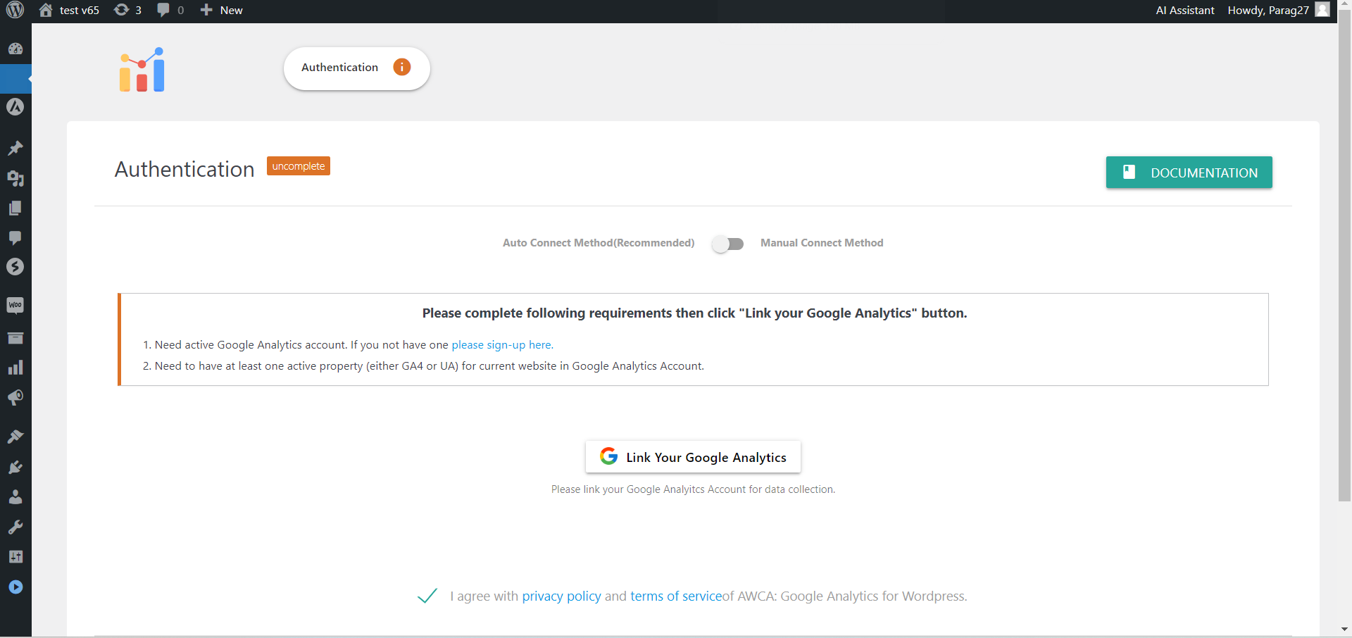 Linking WooCommerce Website with Google Analytics - Auto mode