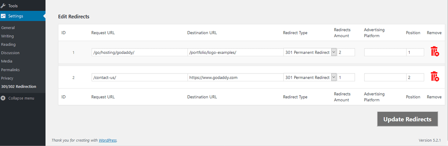 Advanced 301 and 302 Redirect