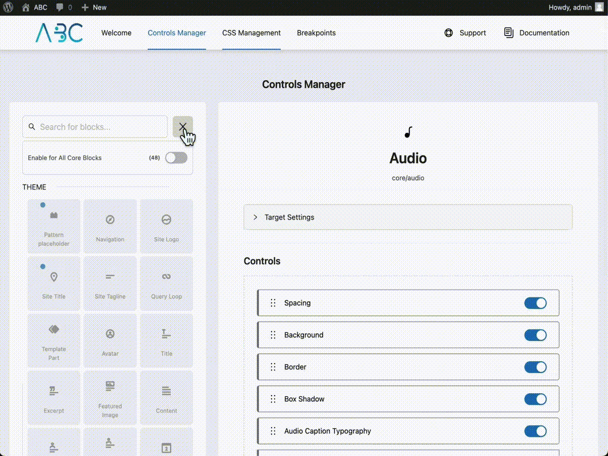 Controls Manager