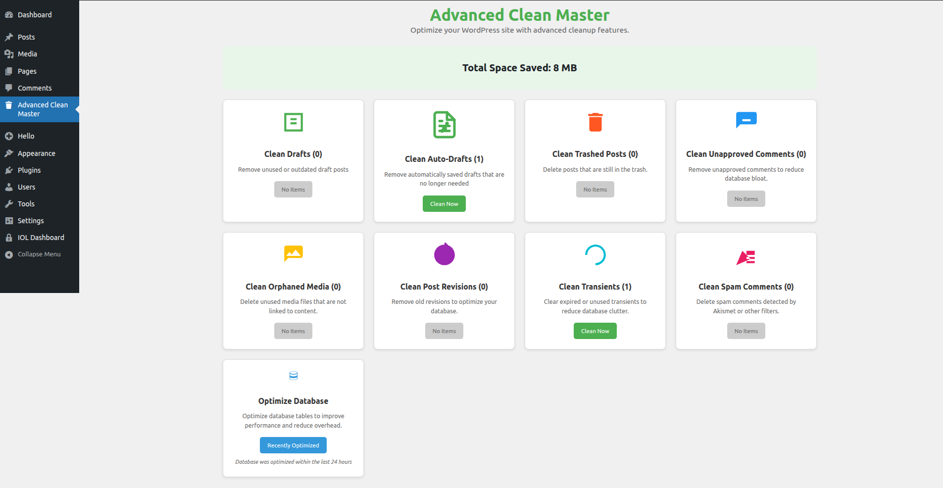 Dashboard Overview: A clean and modern interface with real-time stats.