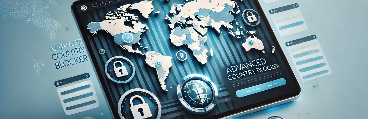WordPress 外掛 Advanced Country Blocker 的封面圖片。