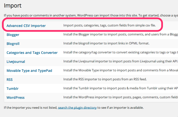 Advanced CSV Importer