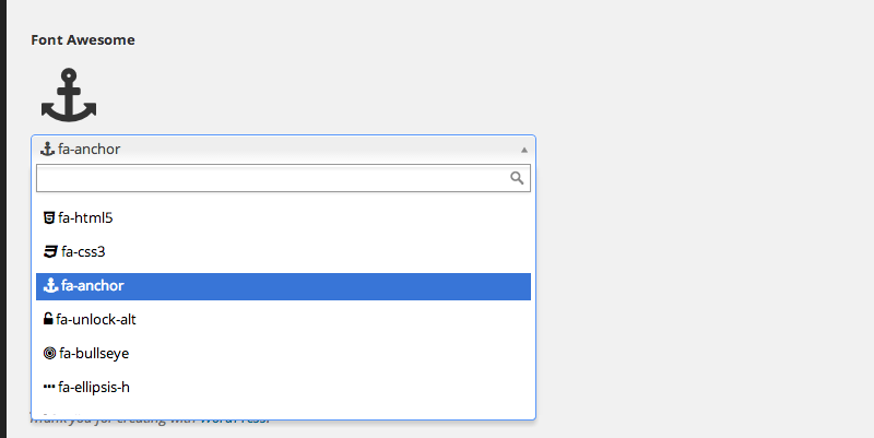 Advanced Custom Fields: Font Awesome Field - Tykač ...