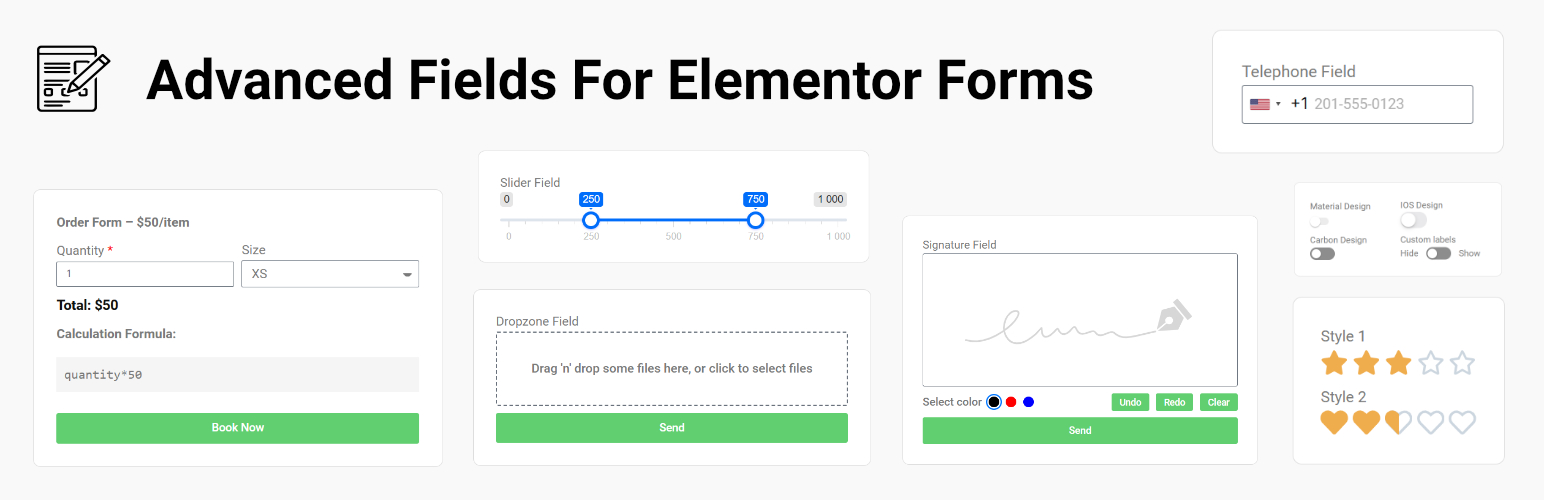 Advanced Fields For Elementor Forms