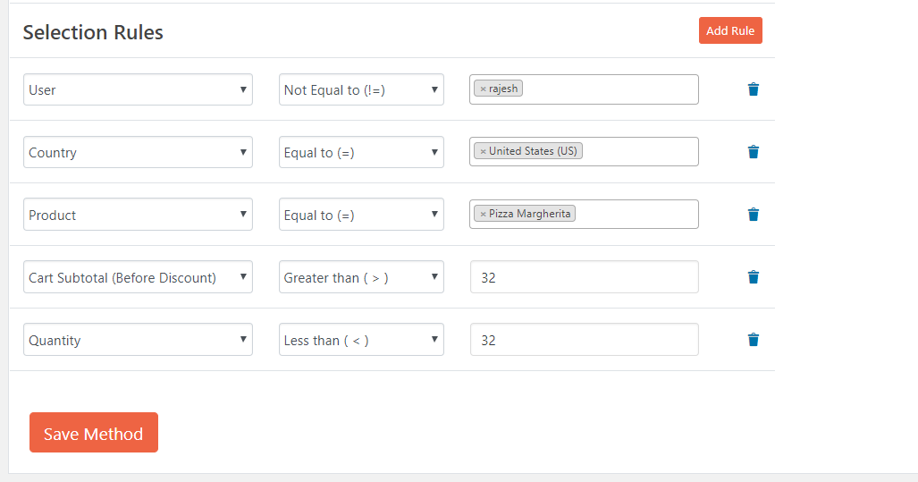 Conditional shipping & Advanced Flat rate shipping rates / Flexible shipping for WooCommerce shipping